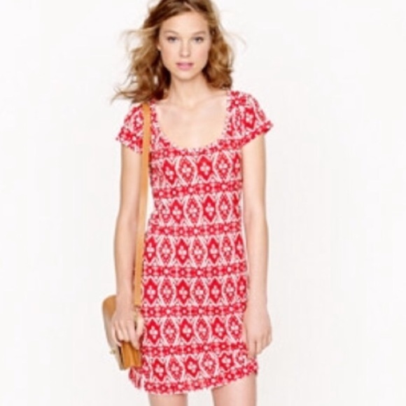 J. CREW Ikat Print Tee Dress - Picture 2 of 7